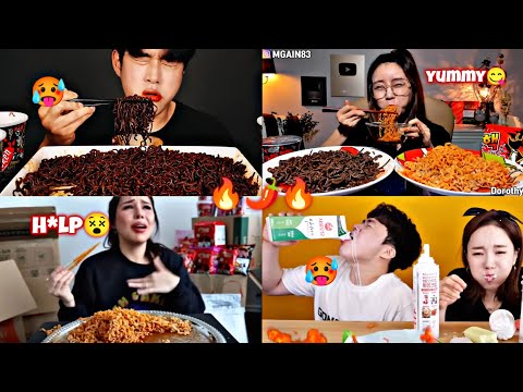 MUKBANGERS ATTEMPTING SPICY EATING CHALLENGES