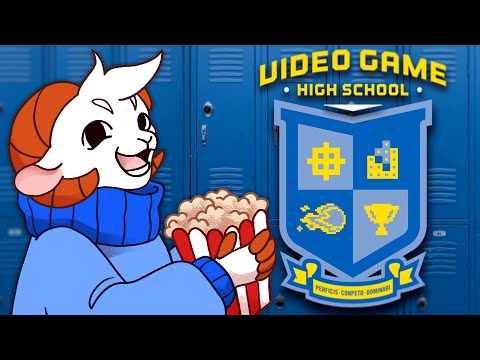 Schlatt Reacts to Video Game High School (ALL EPISODES)