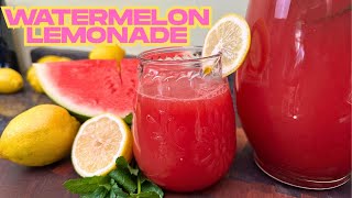 Don’t Make Lemonade Again Until You Try THIS! Refreshing Watermelon Lemonade 🍉🍋