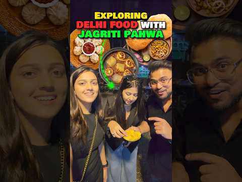 What We Ate In A Day ft. @jagritipahwa ♥️ #foodie #streetfood #momos #reaction #trending #shorts