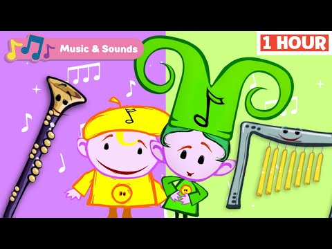 The Notekins - Learn musical instruments for kids | Classic songs & music | 1 Hour |First University