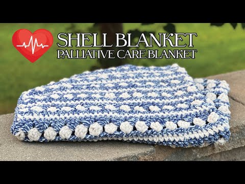 Left Hand: Crochet Shells Palliative Care Blanket for Cancer Center