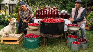 Traditional Wild Cherry Plum Preservation 🍒🫙 | No Fridge Needed...