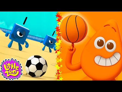 🏀 Super Summer Sports! 🎾| Camp YouTube | Reading, Counting & Colours for Kids | @LittleZooTV