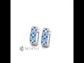 Paolina Earrings Blue Spinel and Zircon Stones