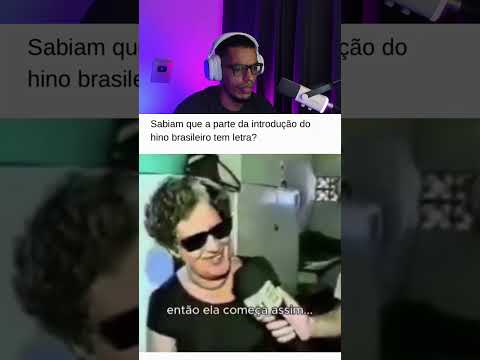 A introdu莽茫o do hino nacional pode ser cantada #shorts