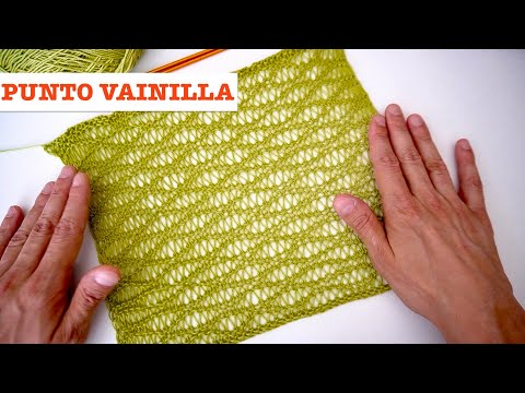 Como Tejer El Espectacular Punto Vainilla a Dos Agujas / Tutorial
