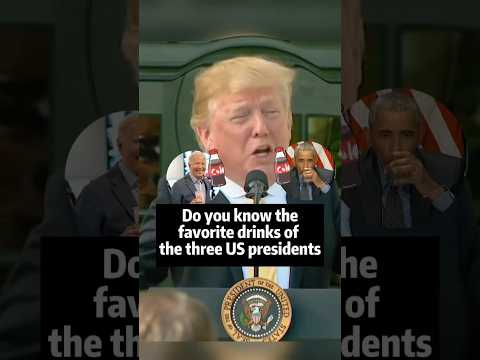 The favorite drinks of the three US presidents #shotrs #celebrity #trump #obama #biden
