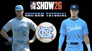 MLB The Show 26 | North Carolina Uniform Tutorial | College Roster