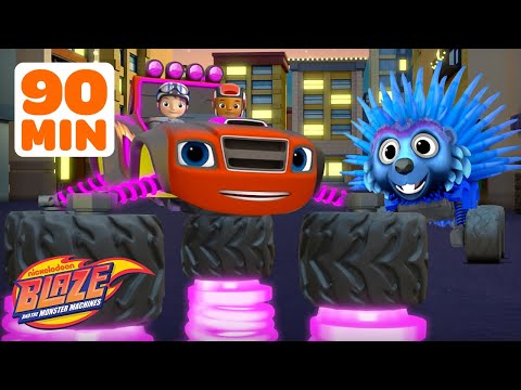 90 MINUTES of Blaze's BOUNCY Missions & Adventures! | Blaze and the Monster Machines