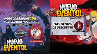RÁPIDO COMO CONSEGUIR 100 DIAMANTES GRATIS Y SOMBRERO DEL HOKAGE RECARGA EN AMIGOS TIENDA MISTERIOSA