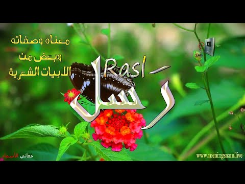 ما معنى اسم #رسل وصفات حامل وحاملة هذا الاسم على قناة معاني الاسماء #rasal