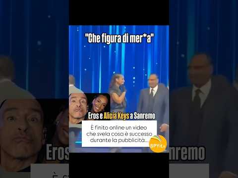 Cosa รจ successo durante la...#erosramazzotti #aliciakeys #sanremo2026 #carloconti #incidente