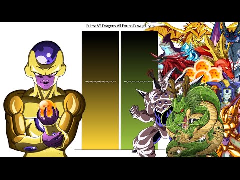 Frieza VS Dragons All Forms Power Levels ( Over the Years )