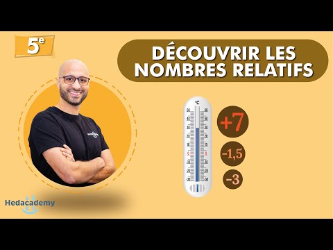 DÉCOUVRIR LES NOMBRES NÉGATIFS - 5e