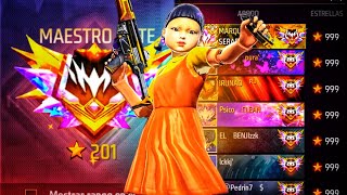 PEGUEI DESAFIANTE 201 ESTRELAS🏆⚡ CS RANQUEADO TOP GLOBAL FREE FIRE MOBILE 🎯