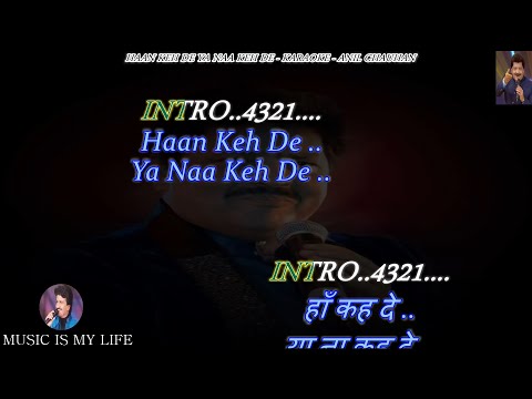 Haan Keh De Ya Naa Keh De Karaoke With Scrolling Lyrics Eng. & हिंदी