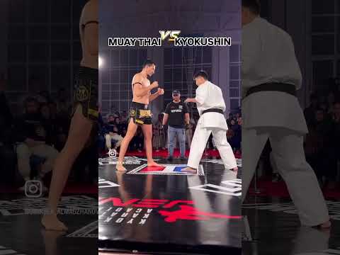 low kick muaithai vs kyukoshin #tarek_vandam #mma #combatsports #muaythaikickboxing #karate