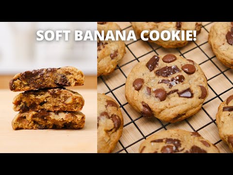 No egg! SOFT BANANA COOKIE!