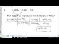 Stoichiometry and Molar Mass Calculations