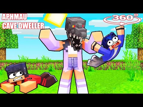 How Aphmau Became a CAVE DWELLER in Minecraft 360°?