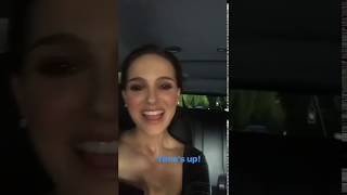 Natalie Portman rides to Golden Globes part 1