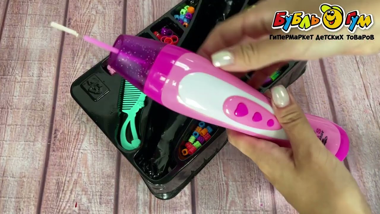 Набор Lanson Toys бусин и резинок для вплетения в пряди волос с 5лет - видео