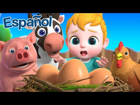 Canción de animales domésticos y de granja | Canción de Granja | Español | canciones Infantiles