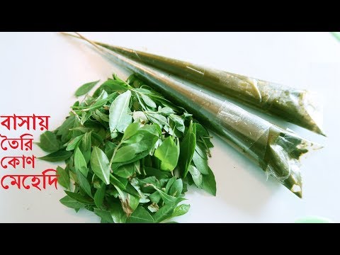 বাসায় তৈরি কোণ মেহেদি|ঘরে তৈরি রেডীমেড মেহেদি|How To Make Henna Cone at Home|Easy Mehendi Cone