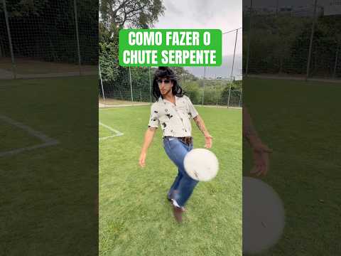 COMO FAZER O CHUTE SERPENTE ๐ฅ #futebol #chute #tutorial #bera