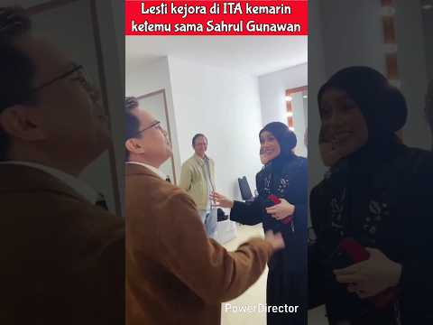 Lesti kejora ketemu Sahrul Gunawan di ITA kemarin #lestikejora #rizkybillar #leslar #lestibillar