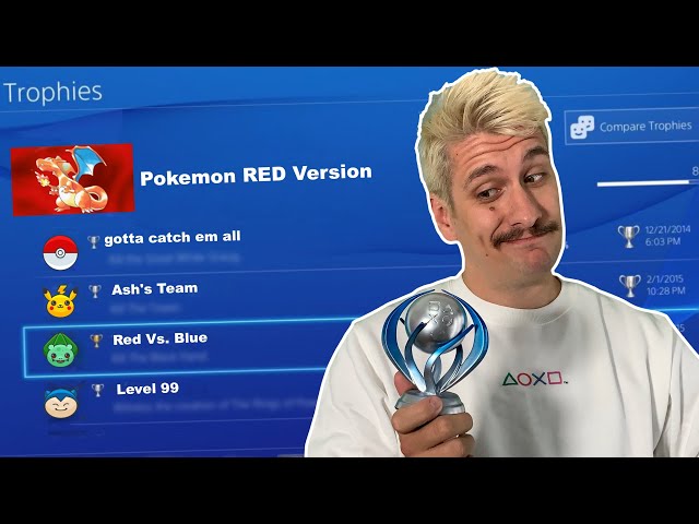 We check out the offical Pokemon Red Trophy List | TCS Ft. GuyFarruski