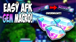 *INSANE* 50,000 GEM PER NIGHT AFK MACRO! | Anime Adventures