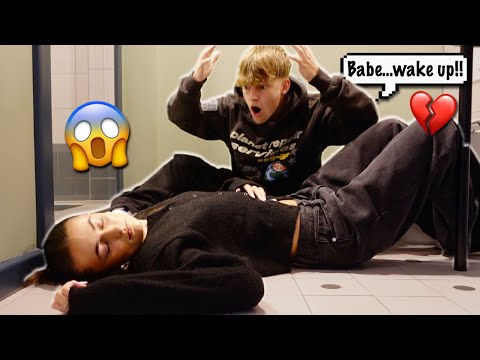 PASSING OUT In The Bathroom PRANK On My BOYFRIEND! *CUTE REACTION*