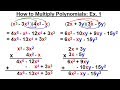 Multiplying Polynomials and Binomials