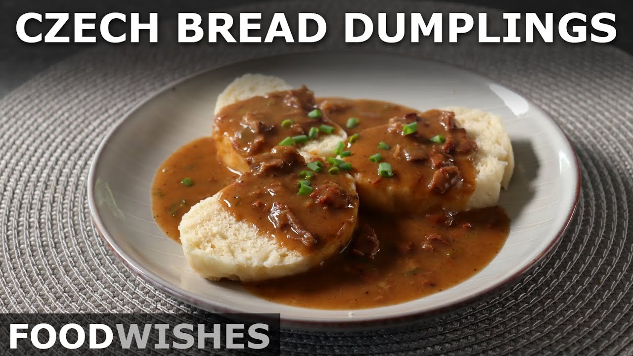 Czech Bread Dumplings - How to Make Bread Knedl ky