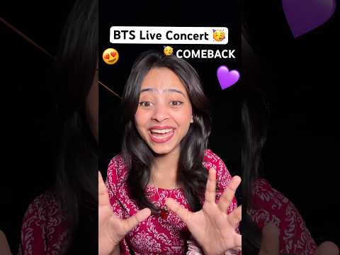 BTS Live Concert in India 🥳 #shorts #bts #btsarmy #btscomeback #arirang