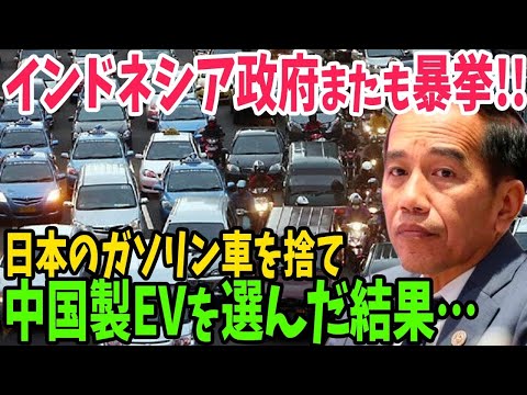 【海外の反応】インドネシア政府が国産EV製造支援を中国に要請！日本車が9割を占める中、中国を選んだインドネシアの末路がやばい…【アメージングJAPANまとめ】