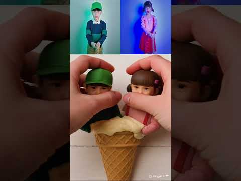 REVERSE Unboxing Ice Cream Squid Game #brainrot #squidgame