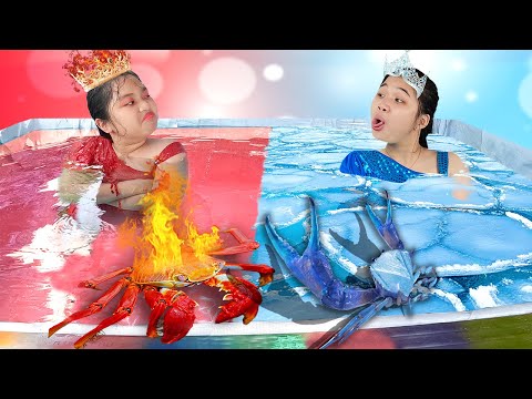 Thử Thách Lạnh Và Nóng ❤ Chị Nữ Hoàng Giá Lạnh Em Nữ Hoàng Lửa - Trang Vlog