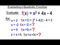 Understanding Quadratic Functions and Evaluations