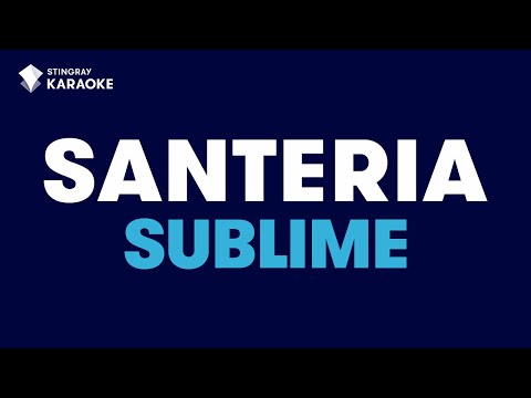 Santeria in the Style of “Sublime” karaoke video with lyrics (no lead vocal)