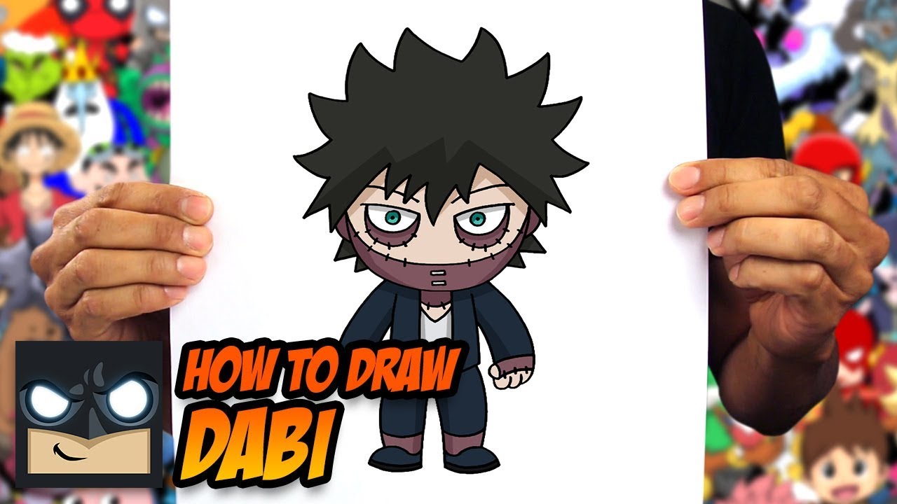 HOW TO DRAW MY HERO ACADEMIA - DABI - STEP BY STEP TUTORIAL