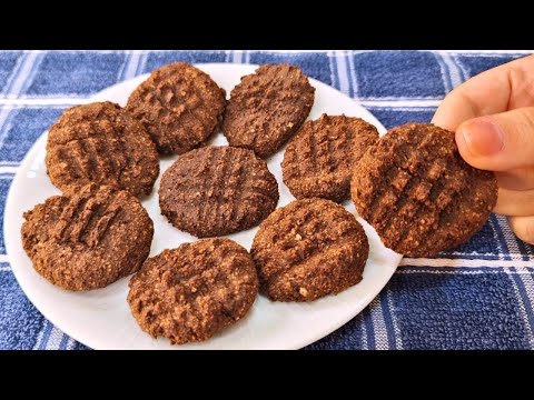 Solo 3 INGREDIENTES - Galleta SIN HARINA, AZÚCAR, LECHE y HUEVO - Menos Carbohidratos y Más Fibra