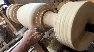 Crafting Beauty: Turning a Wooden Decorative Vase