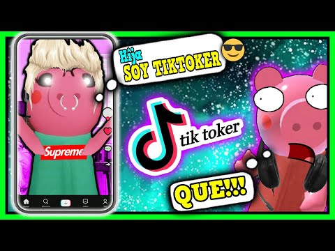 🐷 PIGGY en TIKTOK ROBLOX (PENARDO se Vuelve TikToker) 😅 | Momentos Divertidos ROBLOX 😝
