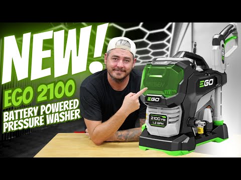 NEW Ego 2100 Cordless Pressure Washer: BATTERY POWERED PRESSURE WASHER