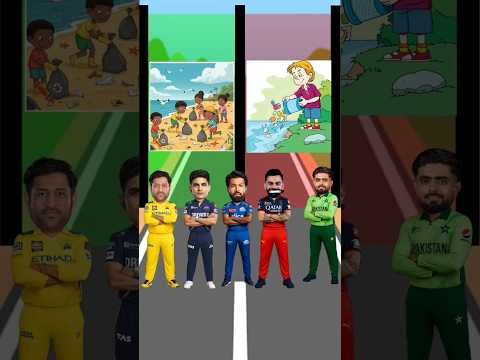 Dirty Kids vs Clean Heroes – Which Side Virat Kohli Choose? ♻️🌊 😱 | #shorts #viratkohli #msdhoni