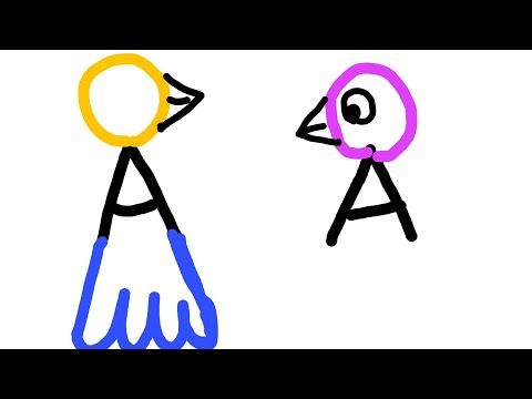 How to Turn AA Into Love Bird | Bird Drawing Easy