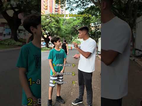 Você sabe mais sobre o Neymar ou sobre matemática? #shorts